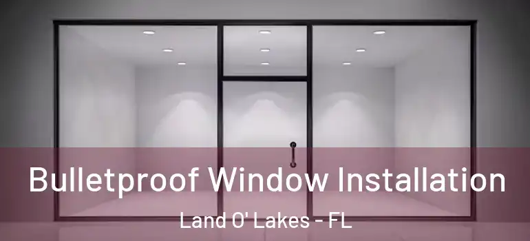  Bulletproof Window Installation Land O' Lakes - FL