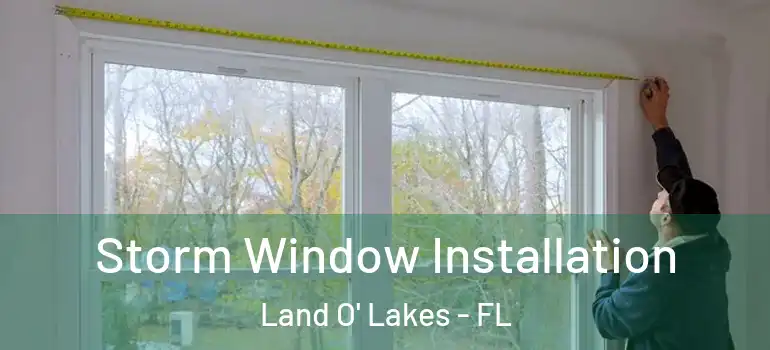  Storm Window Installation Land O' Lakes - FL