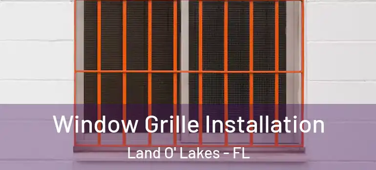  Window Grille Installation Land O' Lakes - FL