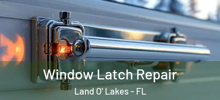  Window Latch Repair Land O' Lakes - FL